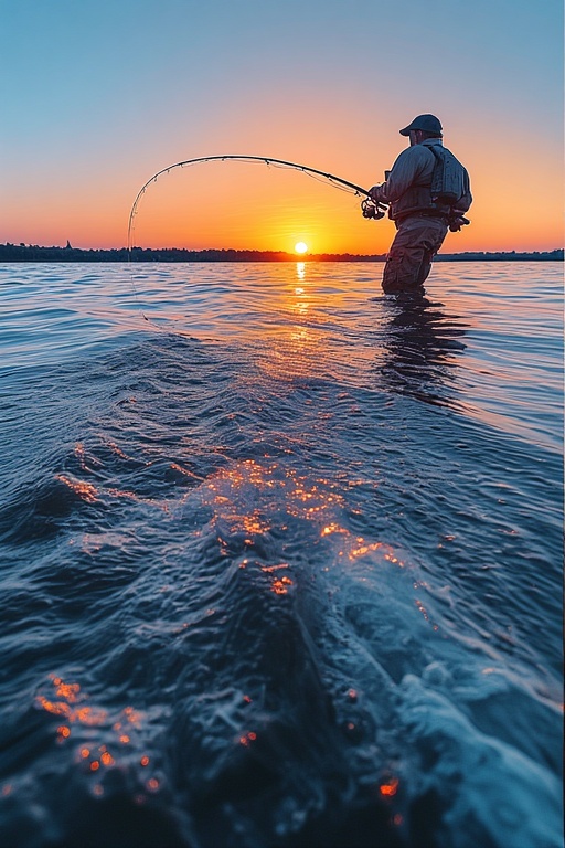 Fishing at different times of day
